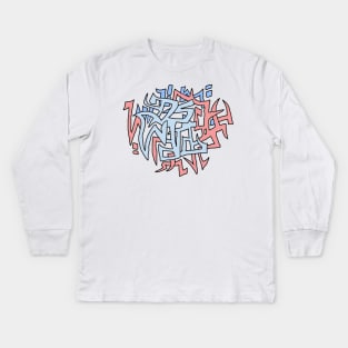 Graffiti pastels Kids Long Sleeve T-Shirt